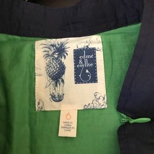 Floral green full skirt with 2 pockets